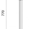 Светильник садово-парковый, 60W 230V E27 черное золото, PL107