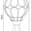 Светильник садово-парковый, 60W 230V E27 черное золото, IP44, PL3705