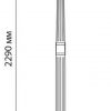 Светильник садово-парковый, 2*60W 230V E27 черное золото,  IP44, PL3808