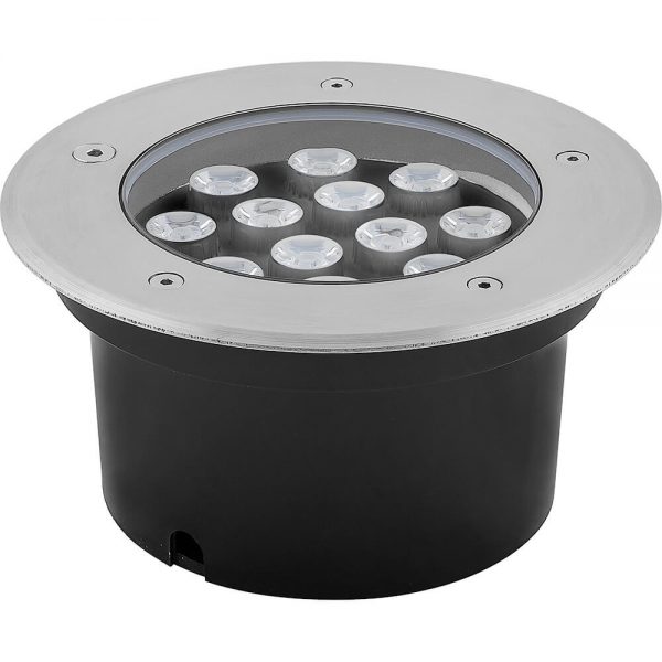 Светильник тротуарный,12LED зеленый, 12W, 180*H85mm, внутренний диаметр: 130mm, IP 67, SP4114